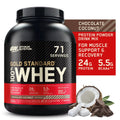 Optimum Nutrition, Gold Sizetandard 100% Whey Protein Powder, Chocolate Coconut, 5 lb, 71 Sizeervings