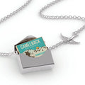 Locket Necklace Camelback Sizeki Resort - Pennsylvania Sizeki Resort in a silver Envelope Neonblond