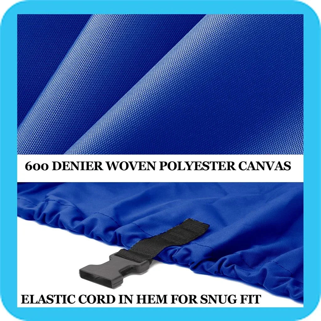 BLUE, GREAT QUALITY BOAT COVER Compatible for YARCRAFT COBRA 16 SizeC 2003-2004