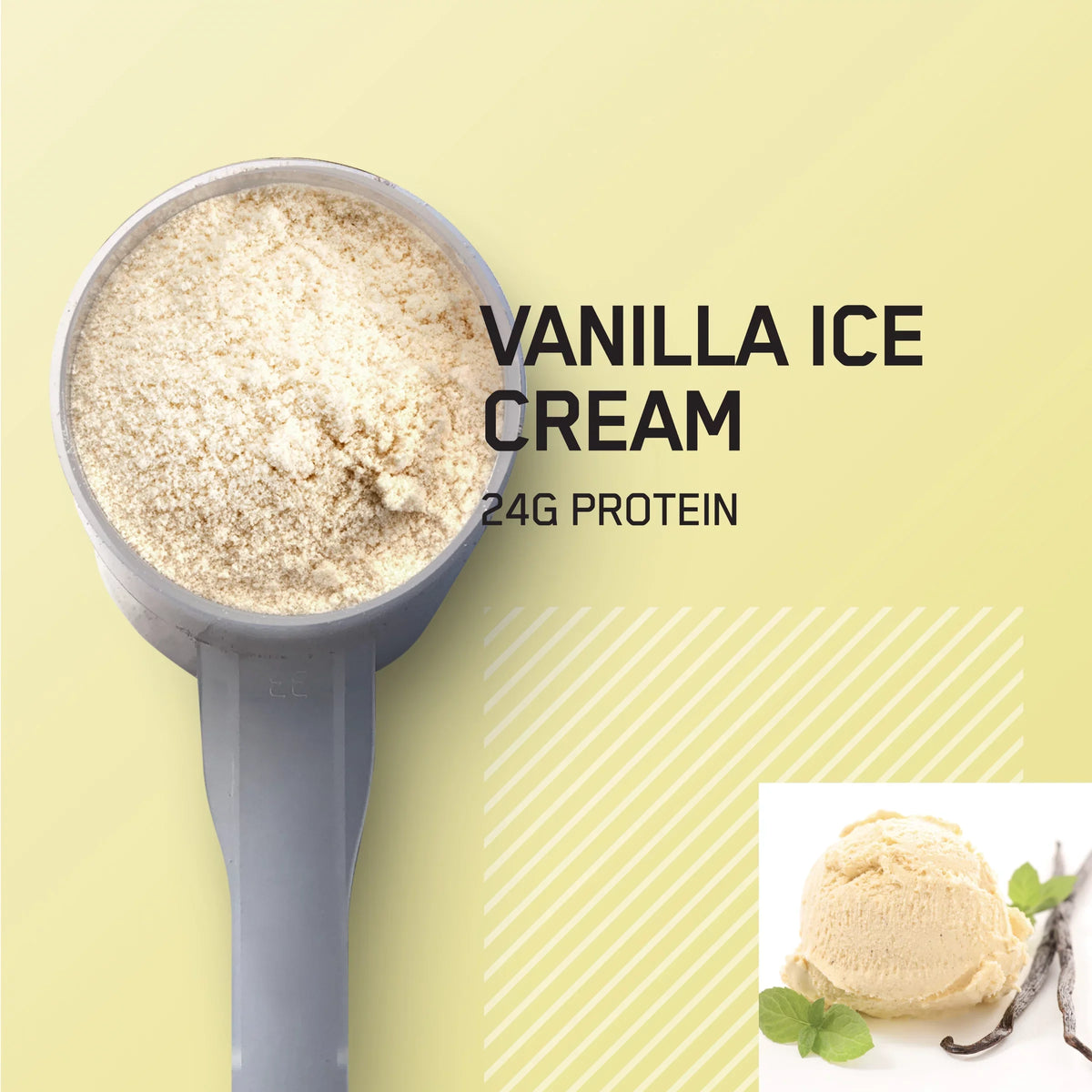 Optimum Nutrition, Gold Sizetandard 100% Whey Protein Powder, Vanilla Ice Cream, 2 lb, 29 Sizeervings