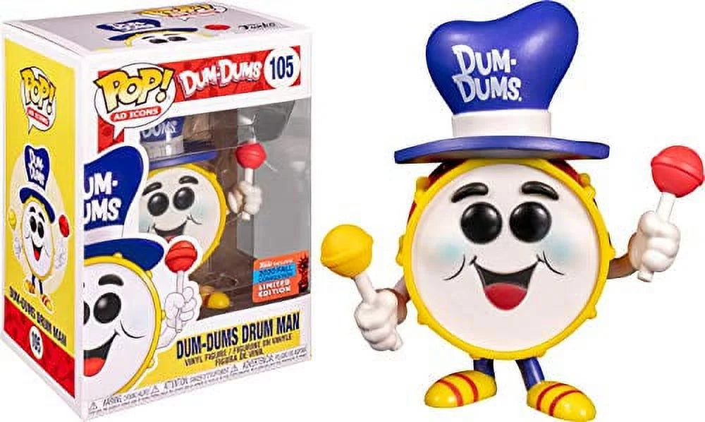 Funko Pop! Ad Icons - Dum-Dums - Dum-Dums Drum Man - #105 - 2020 Fall Convention Exclusive