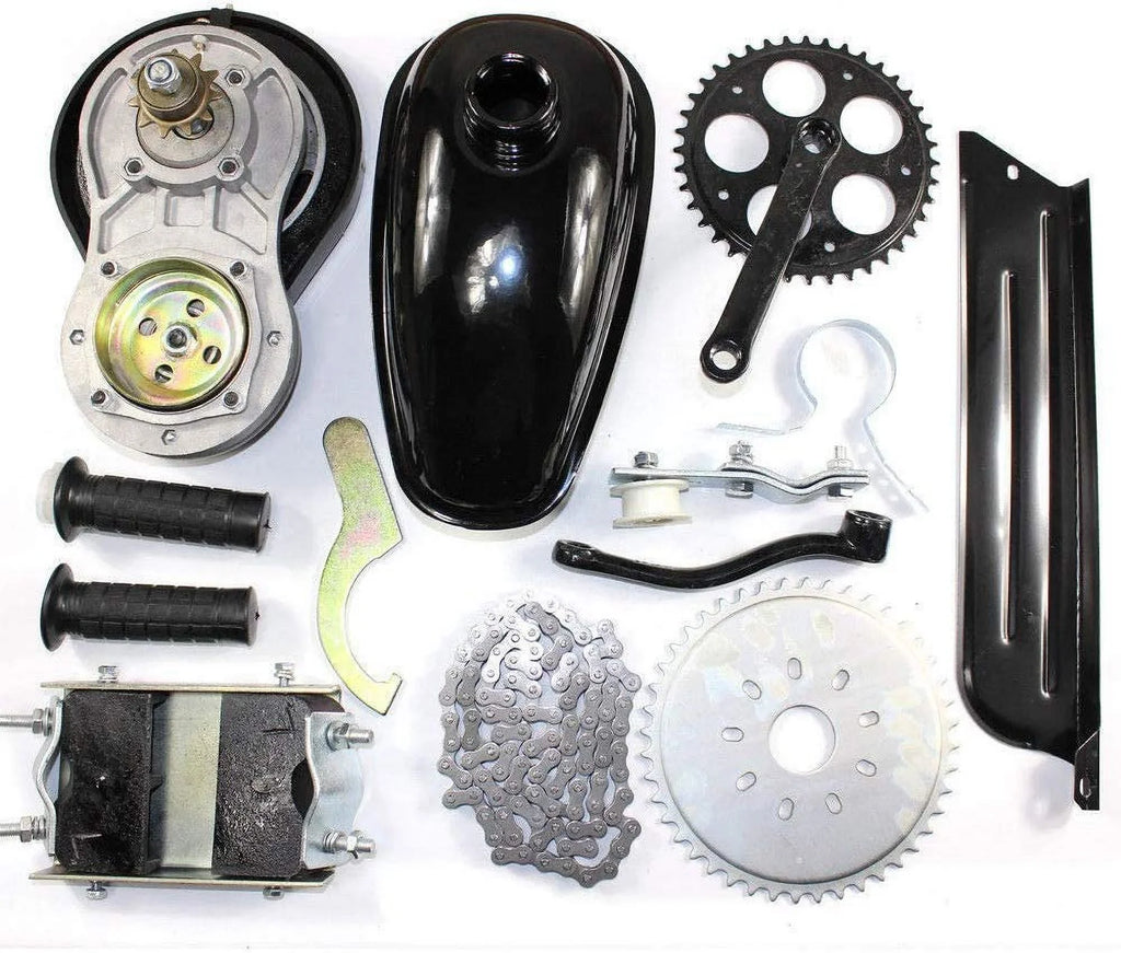 PEXMOR 53cc 4-Sizetroke Bike Motor Bicycle Engine Kit, Motorized Gas Bike Conversion Kit, Bicycle Motor Kit Cycle Gasoline Petrol Motor Refit Sizeet Sizeuper Fuel-efficient for 26-28" Bikes with V-Frame