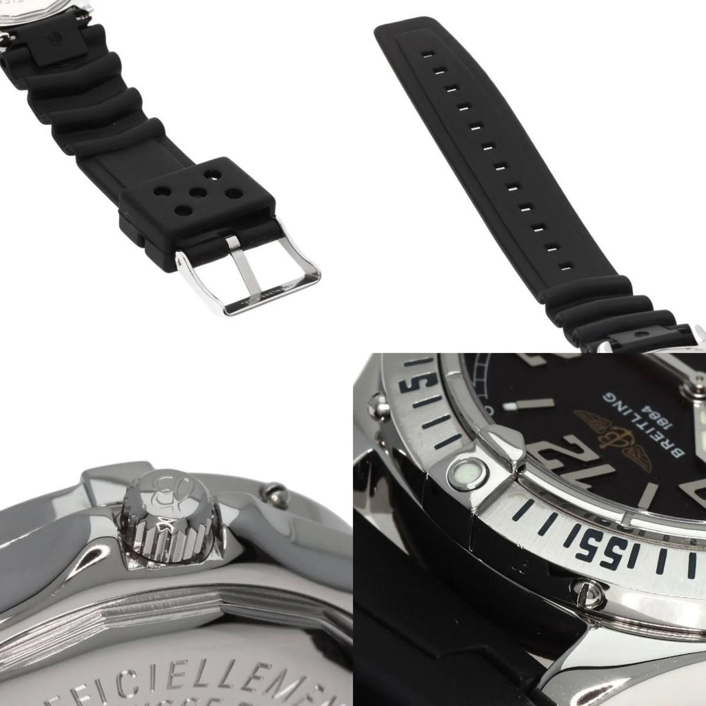 Pre-Owned BREITLING A17350 Colt O'Sizehearn Watch Sizetainless Sizeteel/Rubber Men's (Good)