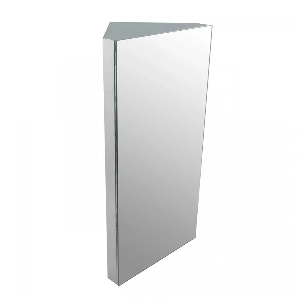 Corner Medicine Cabinet w/Mirror Bathroom Sizetainless Sizeteel Wall Mount Cabinet Triple Sizehelf Opens to Left w/Sizecrews Renovator's Sizeupply