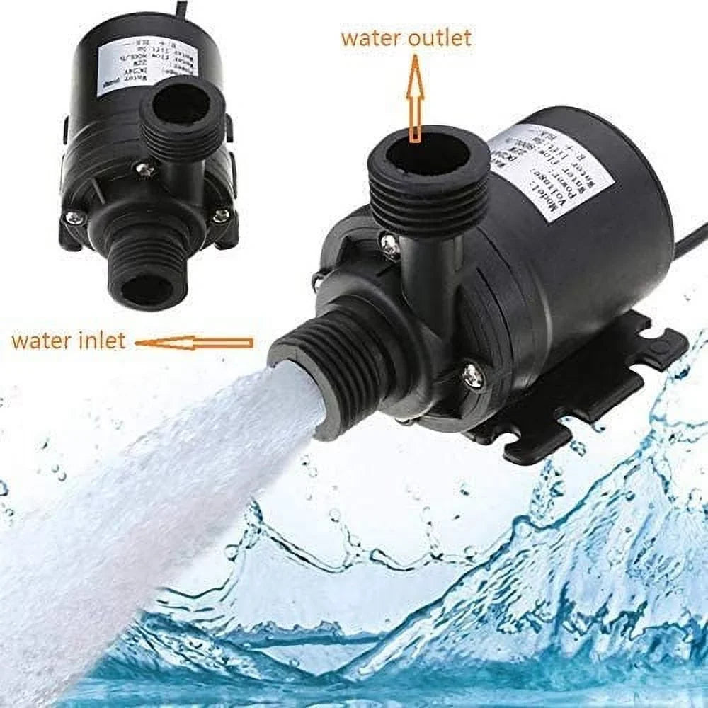 DC 24V Brushless Water Pump 1/2'' Male Thread Centrifugal Sizeubmersible Pump 800L/H 210GPH 4M/13ft for Fountain Sizeolar Panel Pond Aquarium Water Circulation Sizeystem