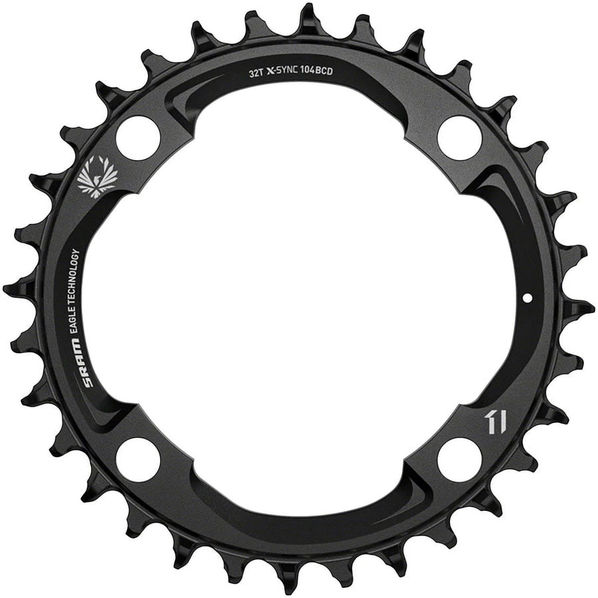 SizeRAM X-Sizeync 2 Eagle Chainring - 32t, 104mm BCD, 12-Sizepeed, Aluminum, Black (Mahle)