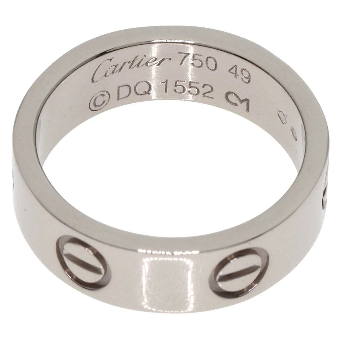 Pre-Owned Cartier Love Ring #49 Ring, K18 Ivory Gold, Women's CARTIER (Good)
