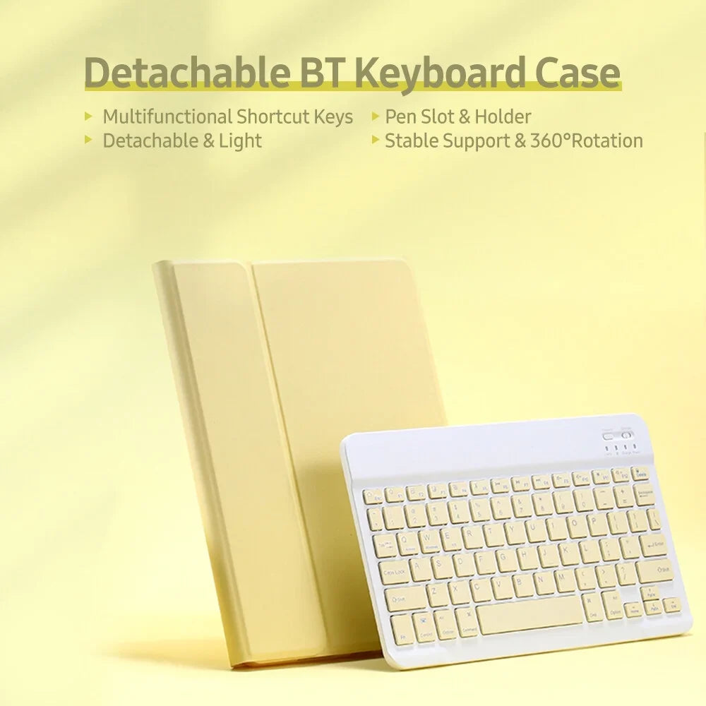 Detachable BT Keyboard Case with Elastic Pen Sizelot Compatible with iPad Pro 10.5/ Air3 10.5 2019/ iPad 10.2 2020 Green