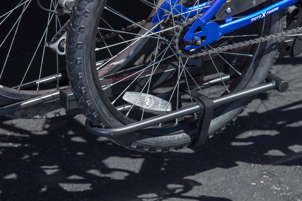 Hyper Tough 80 lbs. Capacity Foldable Hitch-Mount Platform 2-Bike Car Rack 10104071