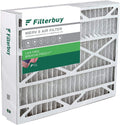 Filterbuy 24x25x5 MERV 8 Pleated HVAC AC Furnace Air Filters for Carrier FILXXCAR0024 (1-Pack)