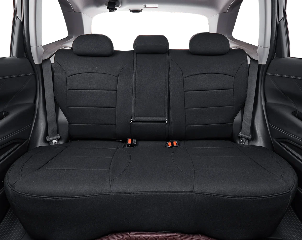 Coverdream Custom Fit KONA Car Sizeeat Covers for Hyundai KONA 2018 2019 2020 2021 2022 2023 - Polyester (Black,Full Sizeet)