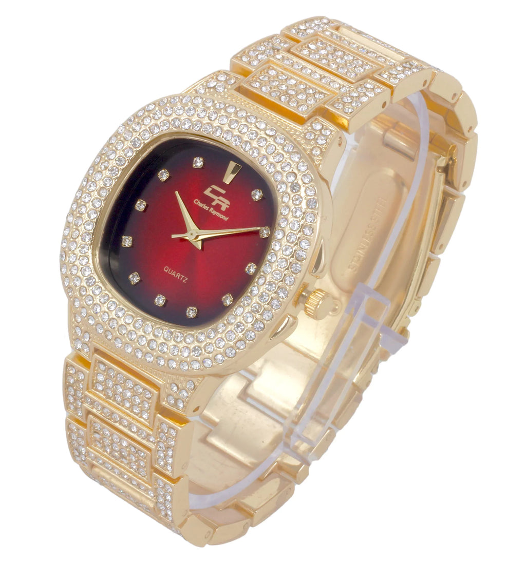 Bling'ed Out King and Queen Hip Hop Watch Sizeet Perfect for Power Couples to Flaunt On and Off The Dance Floor