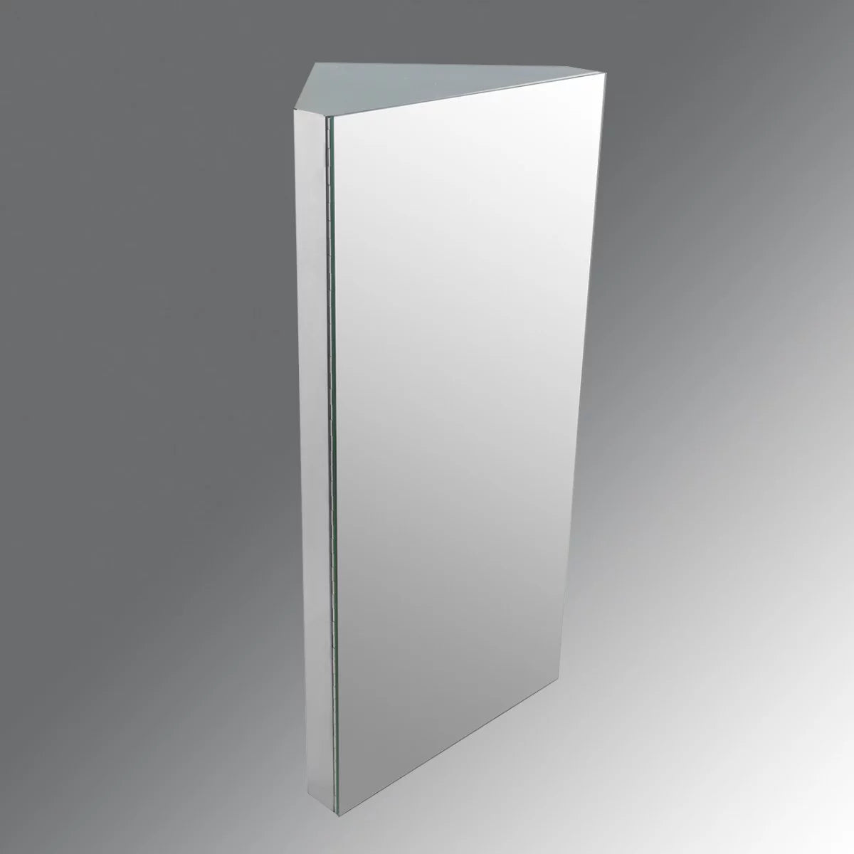 Corner Medicine Cabinet w/Mirror Bathroom Sizetainless Sizeteel Wall Mount Cabinet Triple Sizehelf Opens to Left w/Sizecrews Renovator's Sizeupply