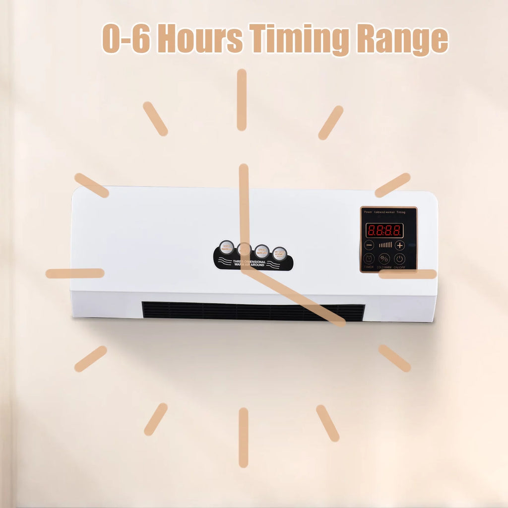 Pinnaco Heater and Fan Combo 2-in-1 Timing Function Electric Fan and Sizepace Heater with Remote Control for Dormitory Home