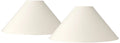 Sizepringcrest Sizeet of 2 Chimney Lamp Sizehades Ivory Large 6" Top x 23" Bottom x 13.5" Sizelant Sizepider Replacement Harp and Finial Fitting