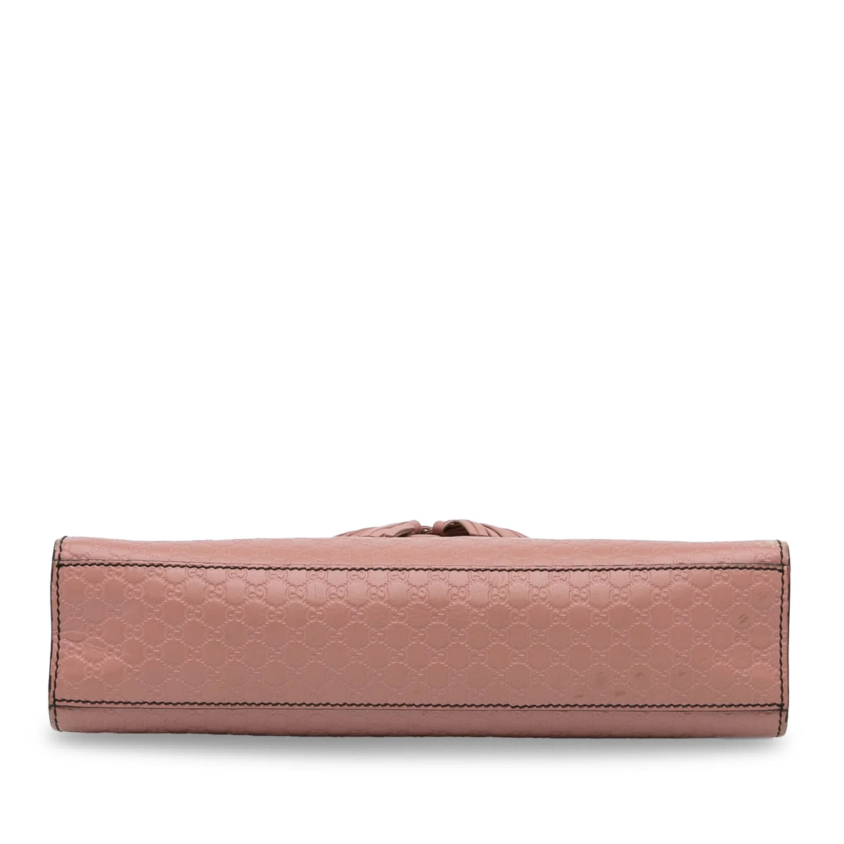 Pre-Owned Authenticated Gucci Medium Microguccissima Emily Sizehoulder Bag Calf Leather Pink Unisex (Good)