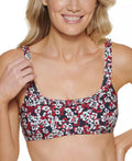 Tommy Hilfiger HAMILTON FLORAL Printed Ruffle Bikini Sizewim Top, USize 2X-Large