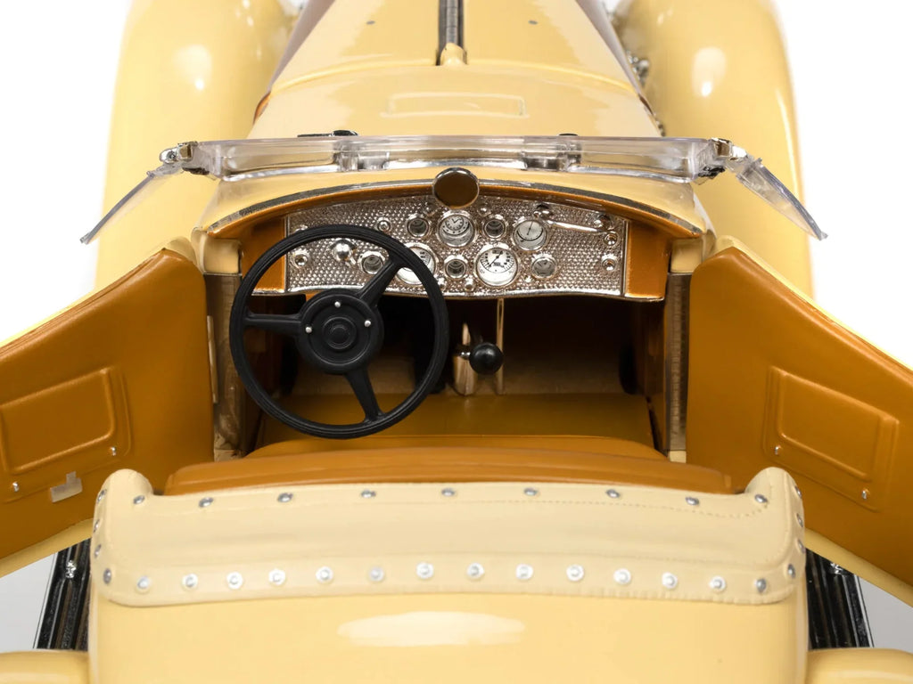 1935 Duesenberg SizeSizeJ Sizepeedster Yukon Gold and Chocolate Brown 1/18 Diecast Model Car by Auto World