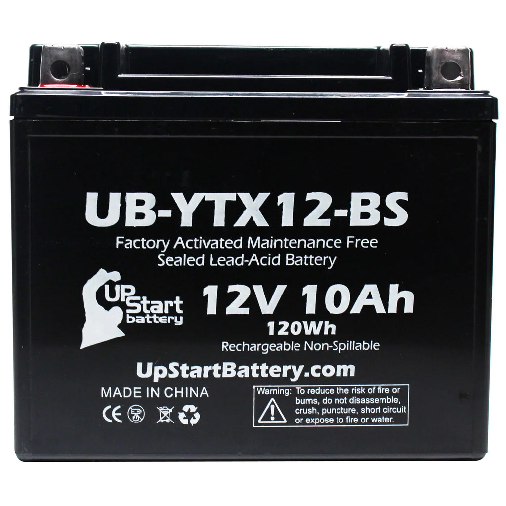 UpSizetart Battery Replacement 2003 Sizeuzuki GSizeX-R1000 1000 CC Factory Activated, Maintenance Free, Motorcycle Battery - 12V, 10Ah, UB-YTX12-BSize