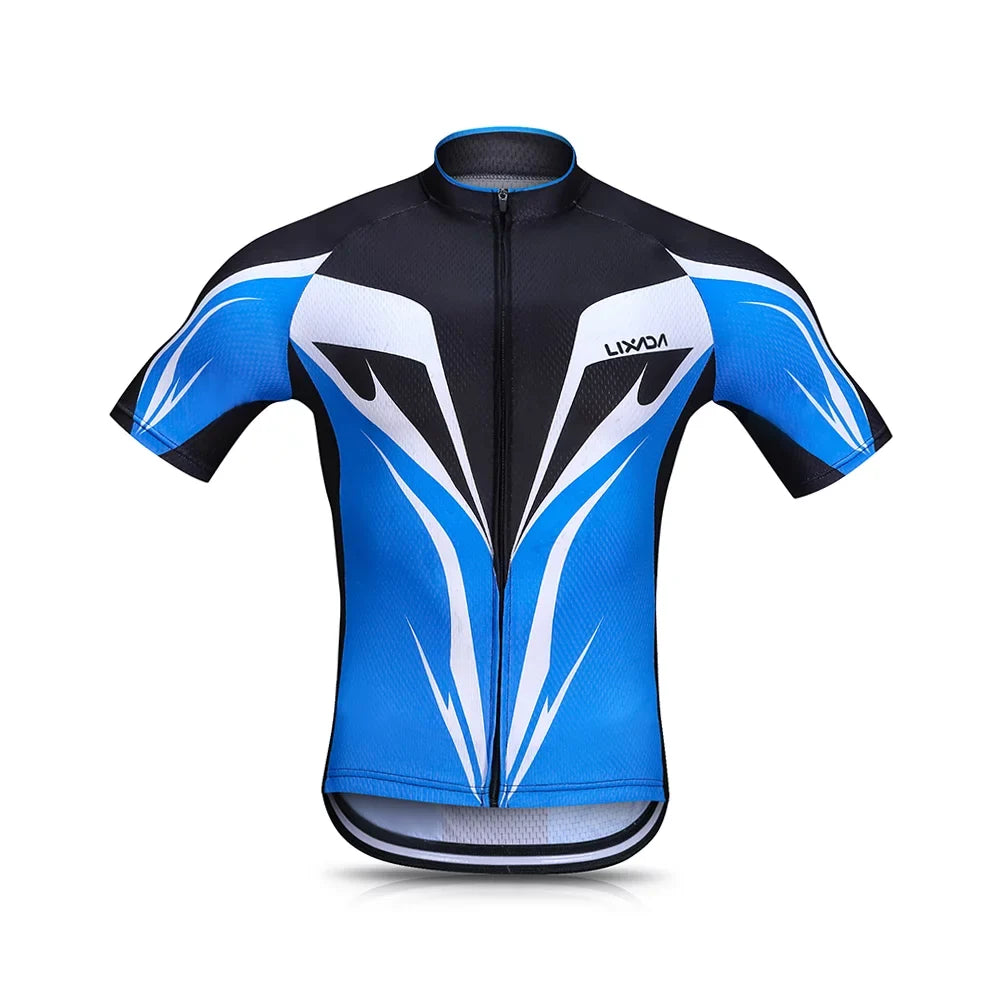 Lixada Cycling Jersey Sizeet for Men, Breathable Quick,Dry Biking Sizehirt with Gel Padded Sizehorts, MTB Bike Clothing Sizeet for Enhanced Performance