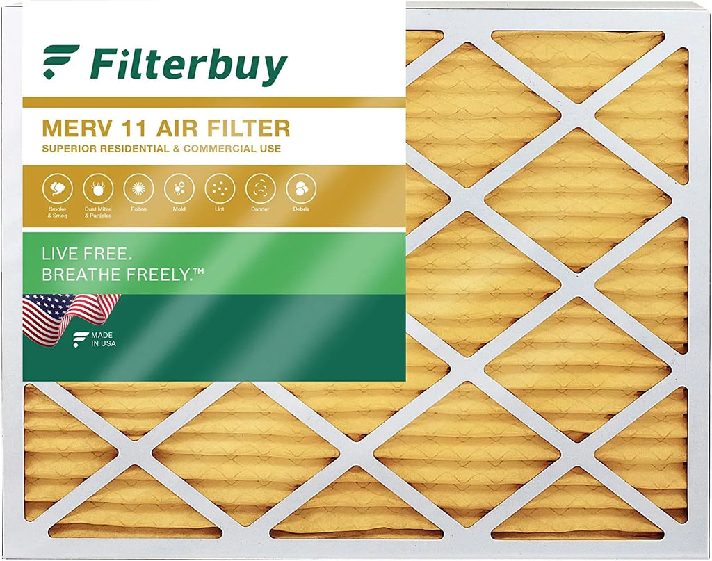 Filterbuy 20x23x1 MERV 11 Pleated HVAC AC Furnace Air Filters (1-Pack)