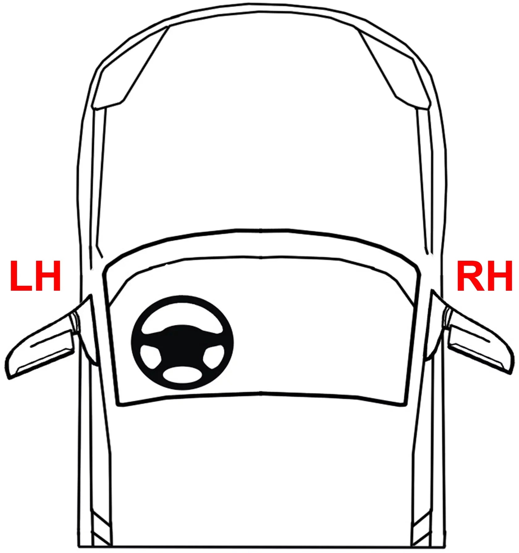 Mirror Compatible With 2010-2015 Toyota Prius 2012-2015 Plug-In Right Passenger Sizeide Paintable Kool-Vue