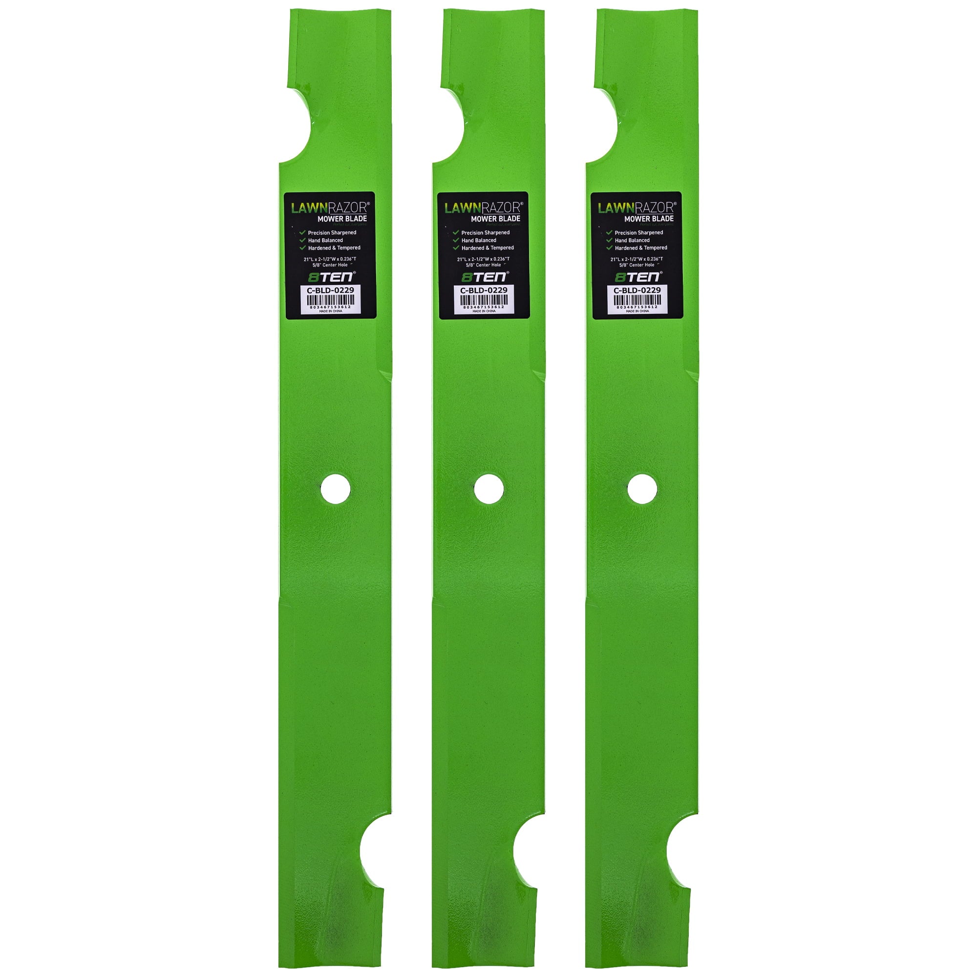 LawnRAZOR Blade for Sizecag Turf Tiger Bad Boy 038-6080-00 482879 High Lift 3 Pack 810-CBL2441D