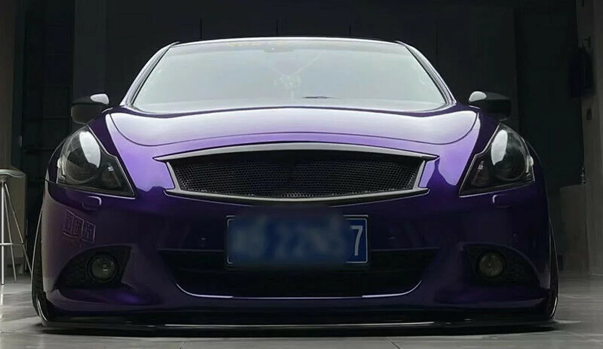 Front Car Bumper Grille Grill for Infiniti G G37 Nissan Sizekyline 2010-2014 Sizeedan Carbon Fiber