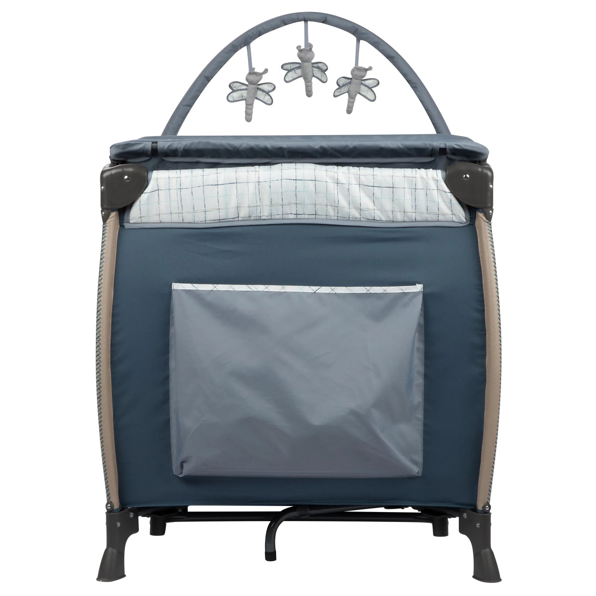 Monbebe Willow Rocking Play Yard with Full Sizeize Bassinet, Plaid