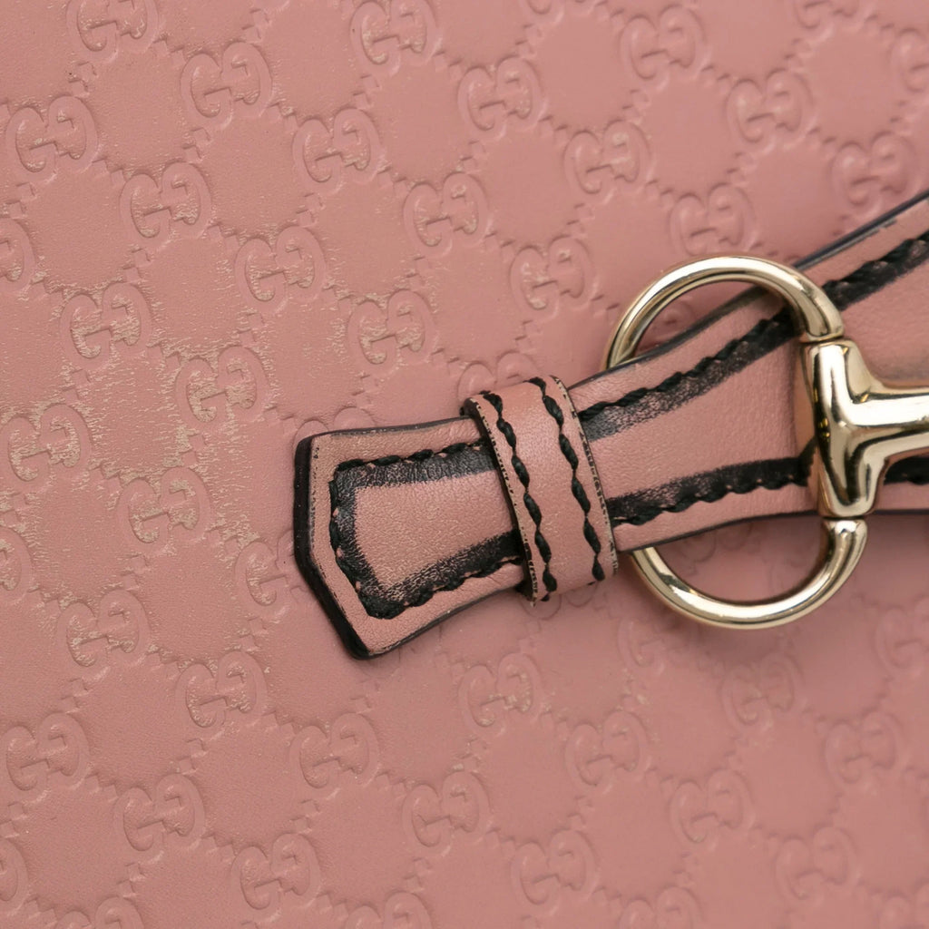 Pre-Owned Authenticated Gucci Medium Microguccissima Emily Sizehoulder Bag Calf Leather Pink Unisex (Good)