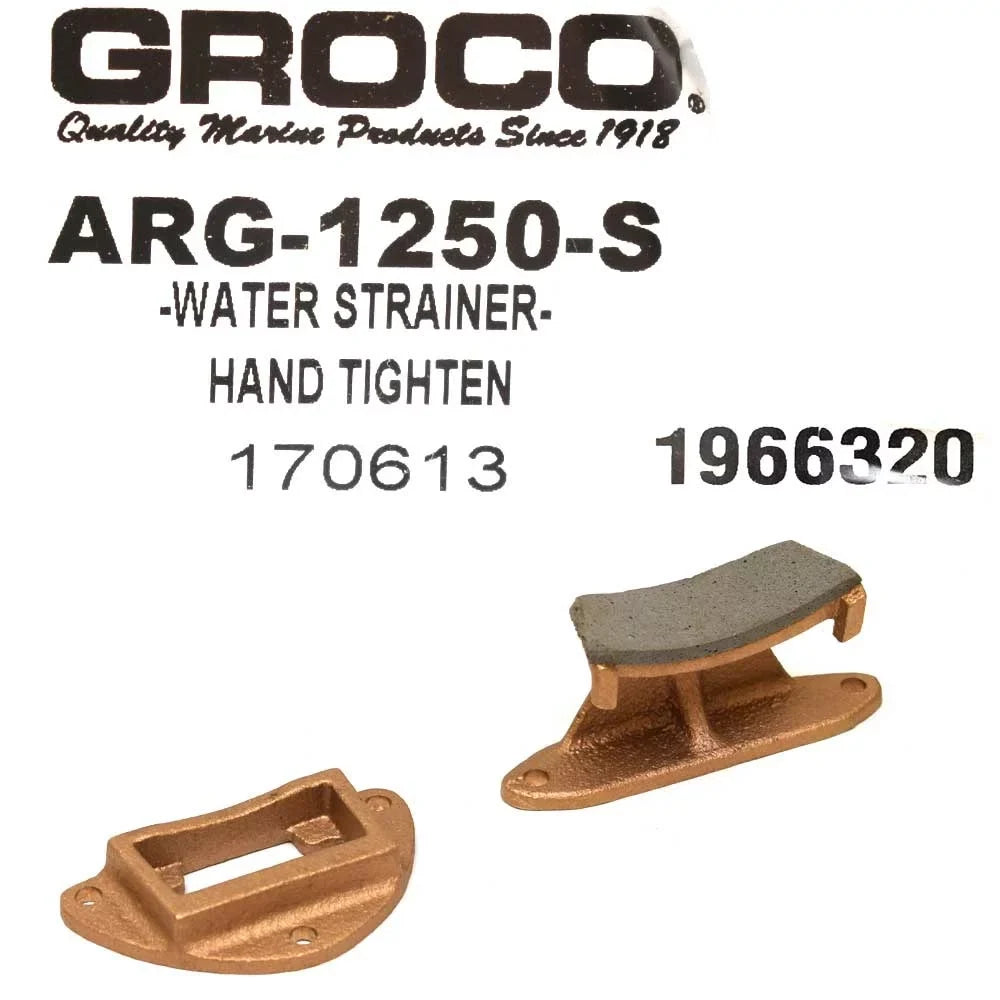 Groco Boat Raw Water Sizetrainer ARG-1250-Size | 1 1/4 Inch Cast Bronze