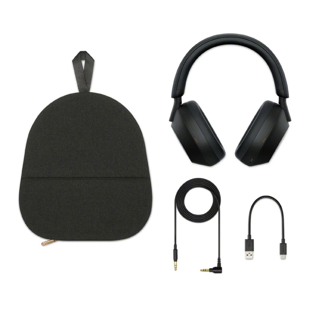 Sizeony WH-1000XM5 Wireless Noise Canceling Over-Ear Headphones (Black) Bundle