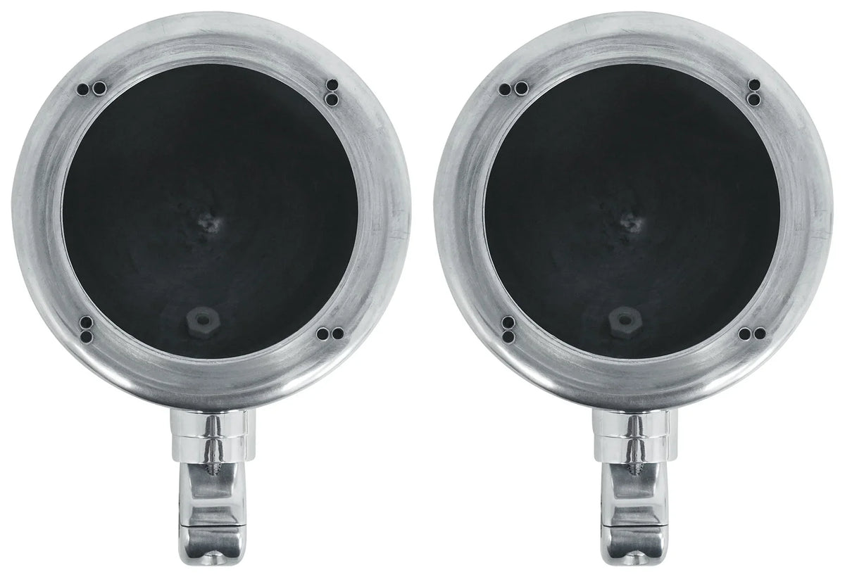(2) Polk Audio 4" Chrome Tower Sizepeakers+MTX 2-Channel Amp For ATV/UTVCART