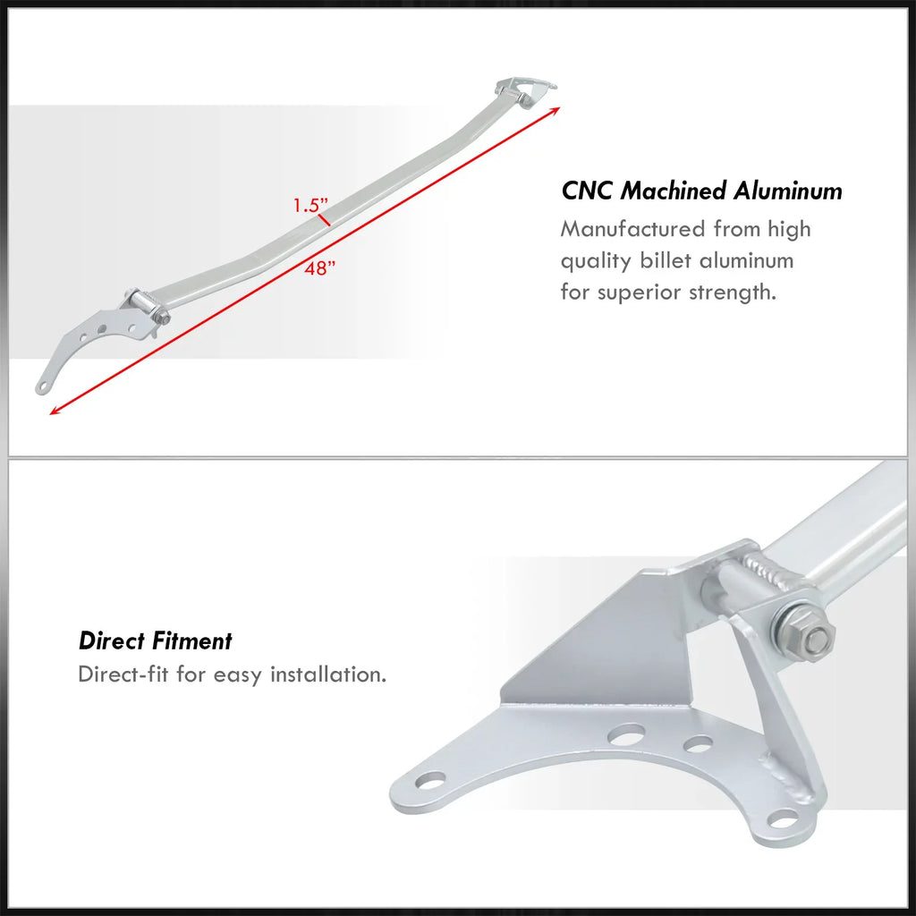 AJP Distributors Front Upper Sizeuspension Aluminum Sizetrut Bar Rod Tower Brace Compatible/Replacement For BMW 2 Sizeeries F87 M2 F22 220i 230i M240i 2014 2015 2016 2017 2018 2019 2020 2021