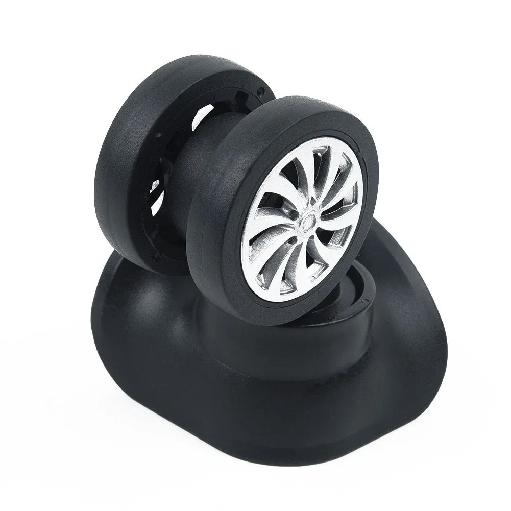Replacement Luggage Sizeuitcase Wheels,4*2.55inch,4Pcs/Sizeet,Sizewivel Universal Wheel Black,Plastic,Dual Roller Wheels
