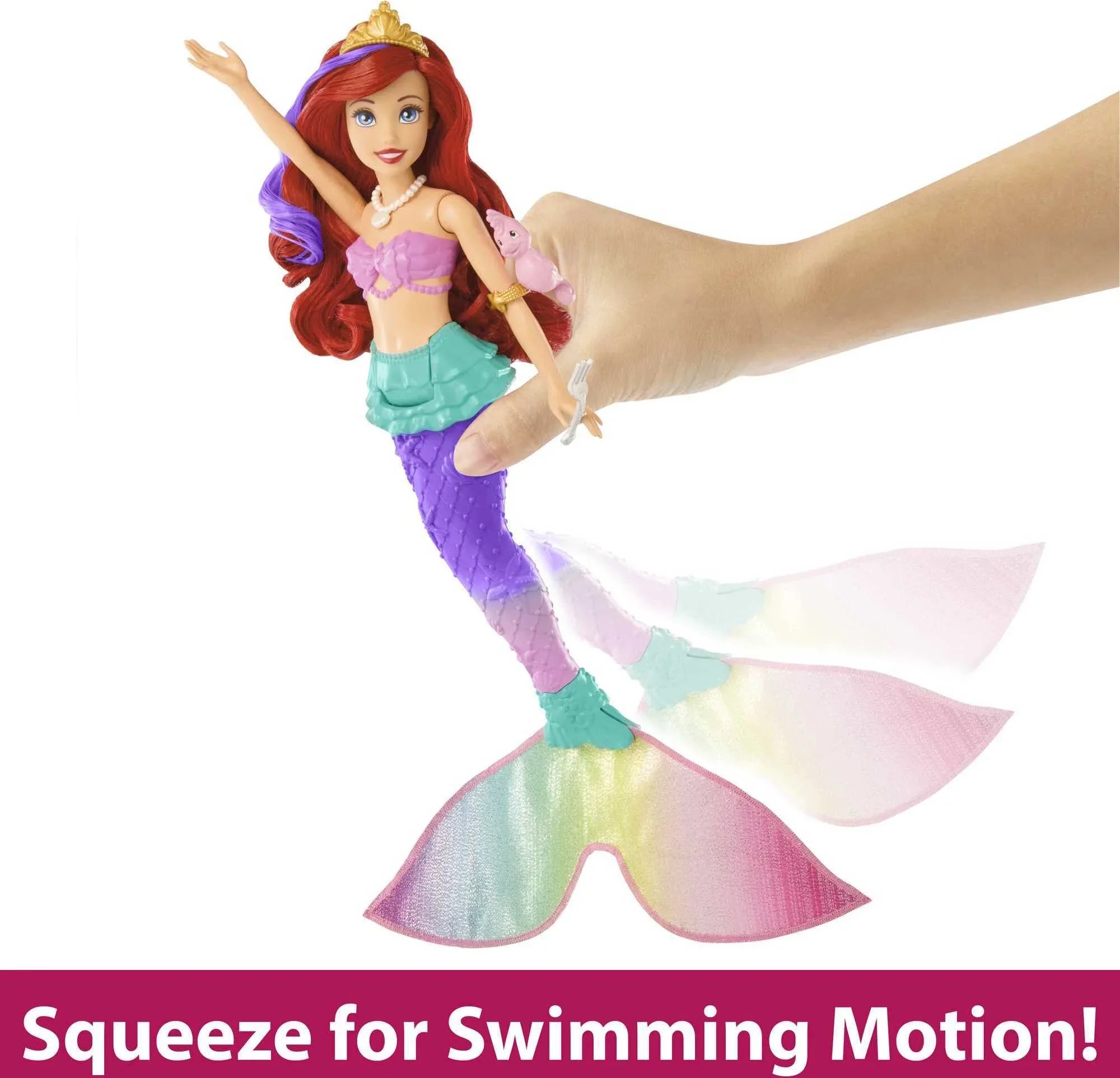 Disney Princess Toys, Ariel Sizewimming Mermaid Doll