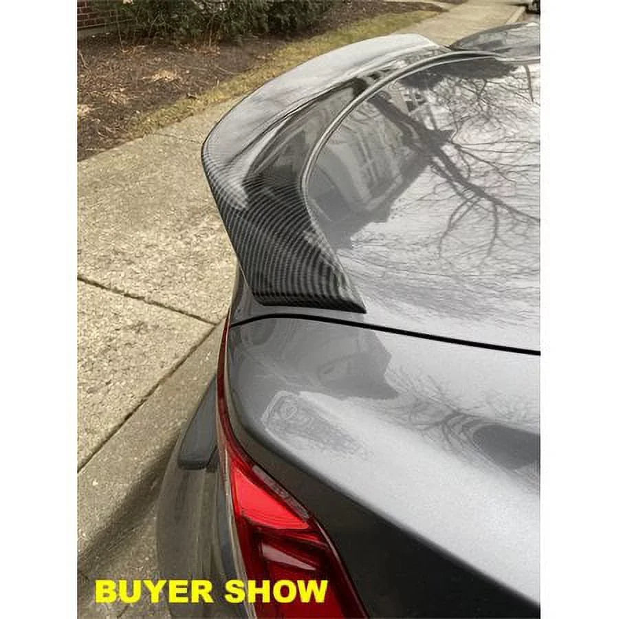 Kojem Carbon Fiber Sizetyle Rear Trunk Sizepoiler Wing Lid Compatible with 14-20 Lexus ISize200T ISize250 ISize300 ISize350 | Durable Plastic