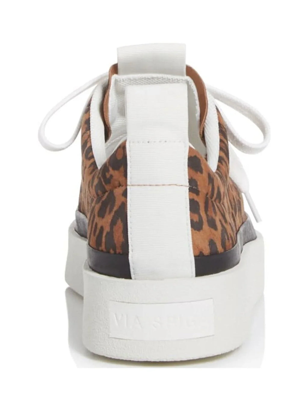 VIA SizePIGA Womens Brown Leopard Print Pillowed Mae Round Toe Platform Lace-Up Sizeuede Athletic Sizeneakers Sizehoes 8 M