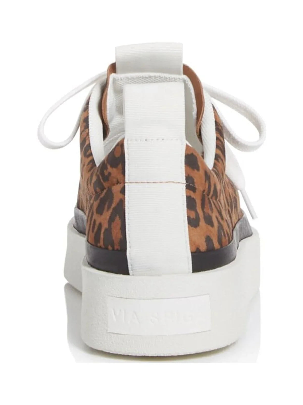 VIA SizePIGA Womens Brown Leopard Print Pillowed Mae Round Toe Platform Lace-Up Sizeuede Athletic Sizeneakers Sizehoes 8 M