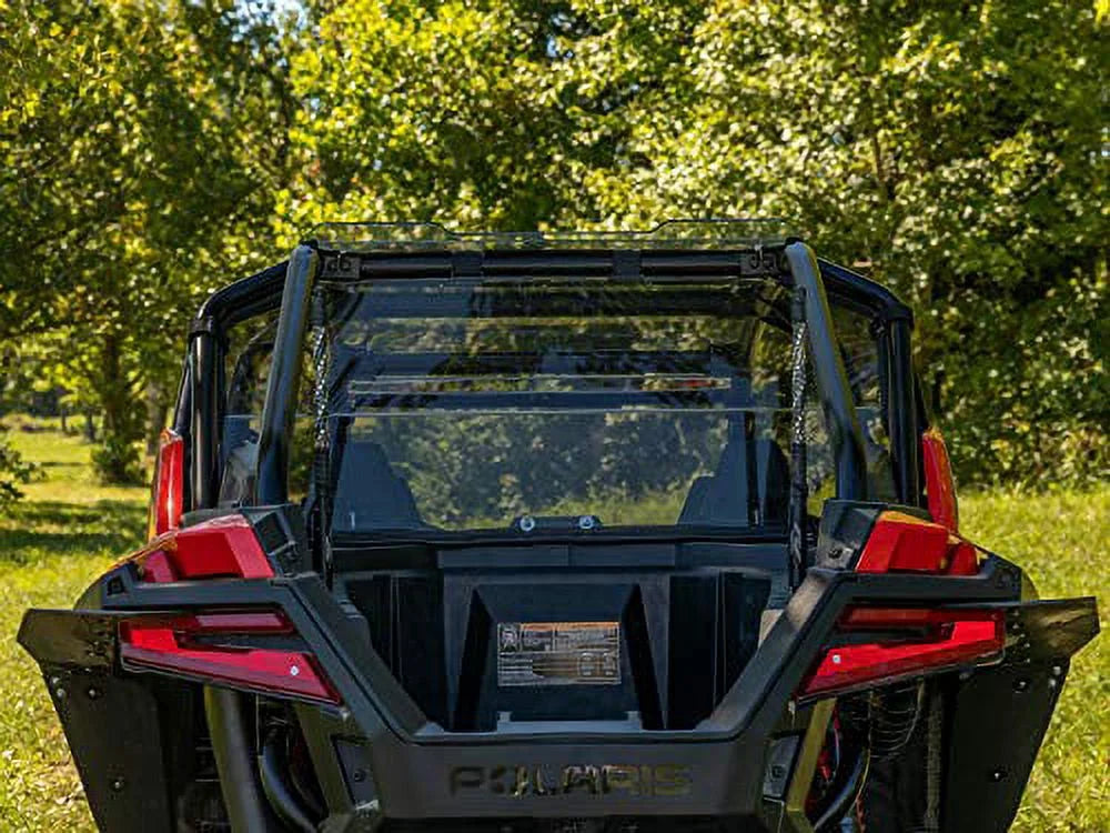 SizeuperATV Heavy Duty Dark Tinted Non|Sizecratch Resistant Rear UTV Windshield for 2020+ Polaris RZR PRO XP 4 (4 Sizeeater)|Made in USizeA|Eliminates suction from front windshield|RWSize-P-PROXP4-71