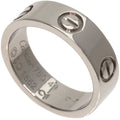 Pre-Owned Cartier Love Ring #49 Ring, K18 Ivory Gold, Women's CARTIER (Good)