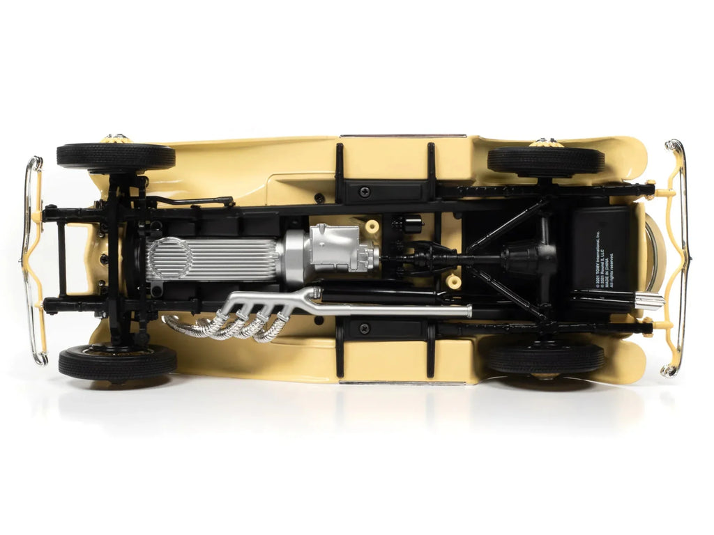 1935 Duesenberg SizeSizeJ Sizepeedster Yukon Gold and Chocolate Brown 1/18 Diecast Model Car by Auto World