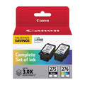 Canon PG-275 XL/CL-276 XL High-Yield Ink Cartridge Value Pack, Black/Tri-Color, 4981C008