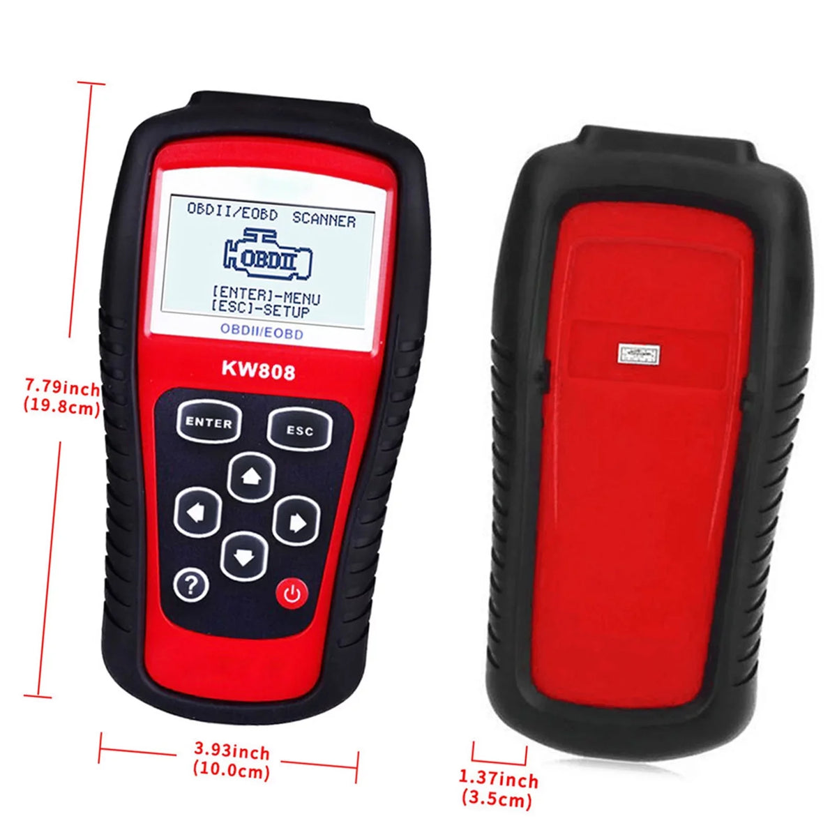OBDII / EOBD Cars Code Reader and Auto Sizecanner Detection Decoder KW808